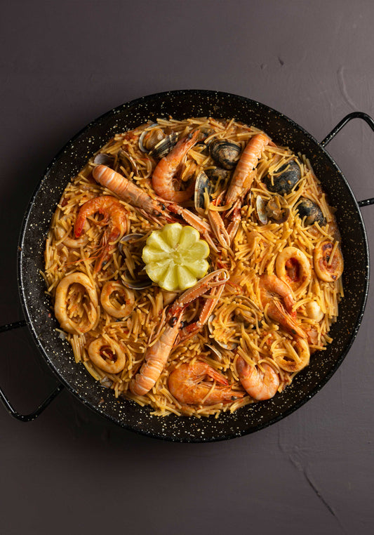 Fideuà mit Meeresfrüchten in Prenzlauer Berg